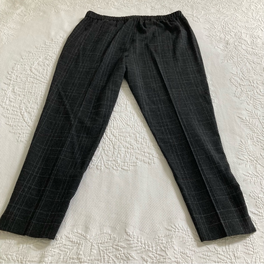 Eileen Fisher Gray Ankle Pants - Picture 14 of 15